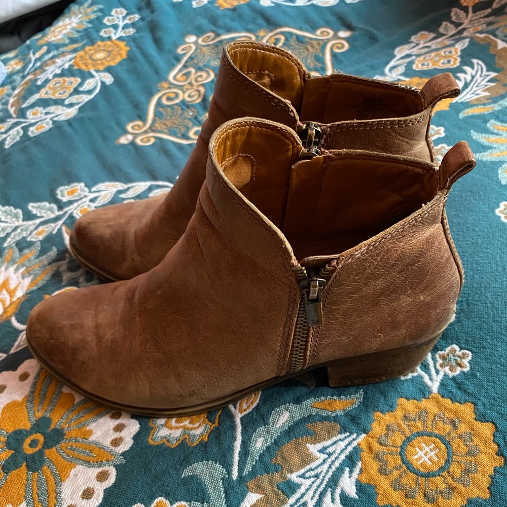 Lucky Brand Leather Ankle Booties